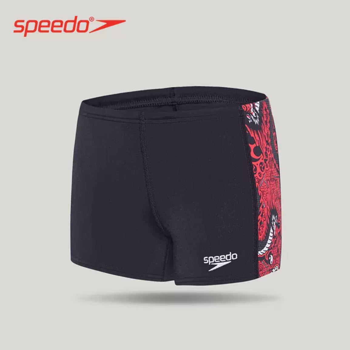 SPEEDO男童平角抗氯泳褲 (數碼火龍)
