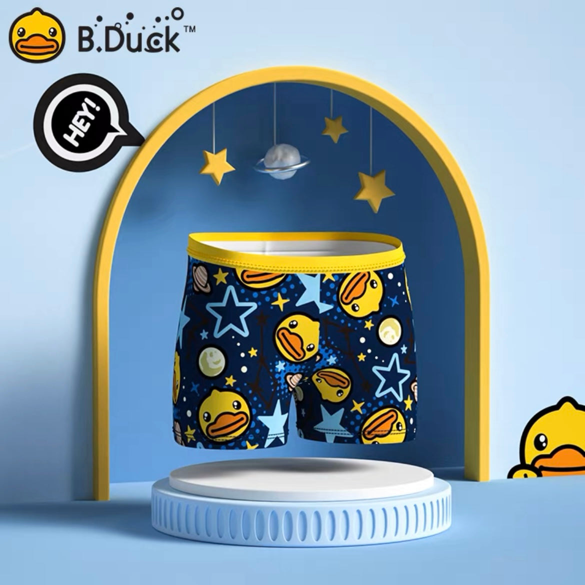B.DUCK黃色小鴨中大兒童泳褲